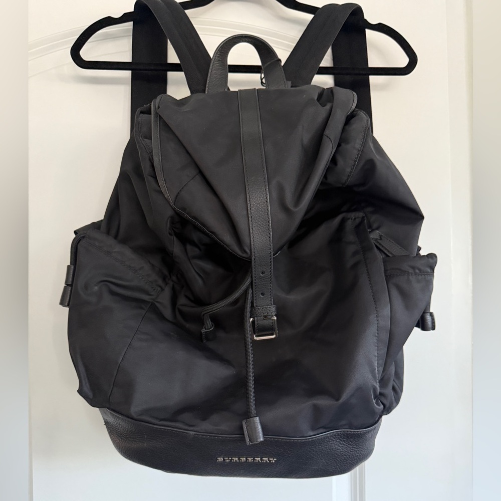 Burberry Black Nylon Backpack
